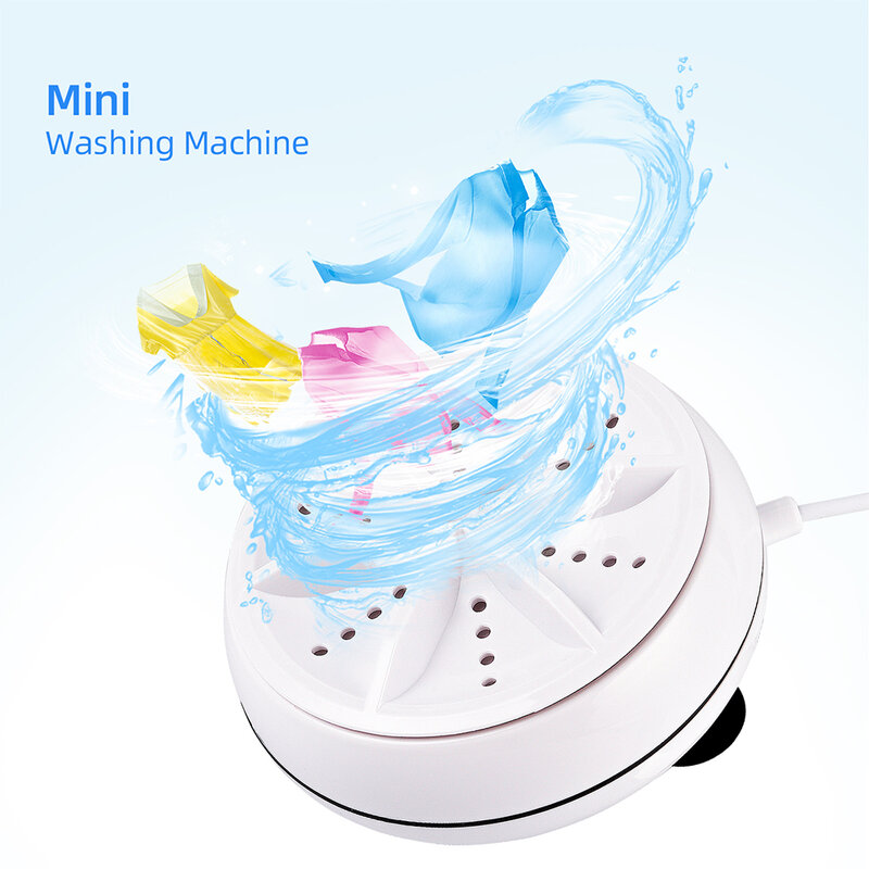 Mini Machine à laver portable à ultrasons, Turbo, bulle d'air personnelle, pratique pour les voyages d'affaires