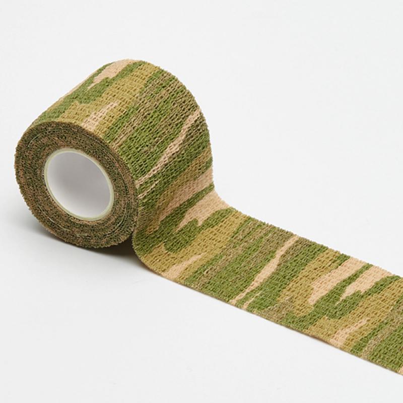 Elastic Self-Adhesive Bandage Non Woven Fabric Bandage Wrap Tape Sports First Aid Gauze Tape Camouflage Outdoor Camping Bandage