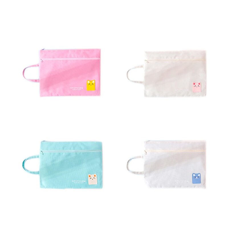File Pocket Large Capacity Documents Pouch Portable Storage Bag for Women for Book Stationery