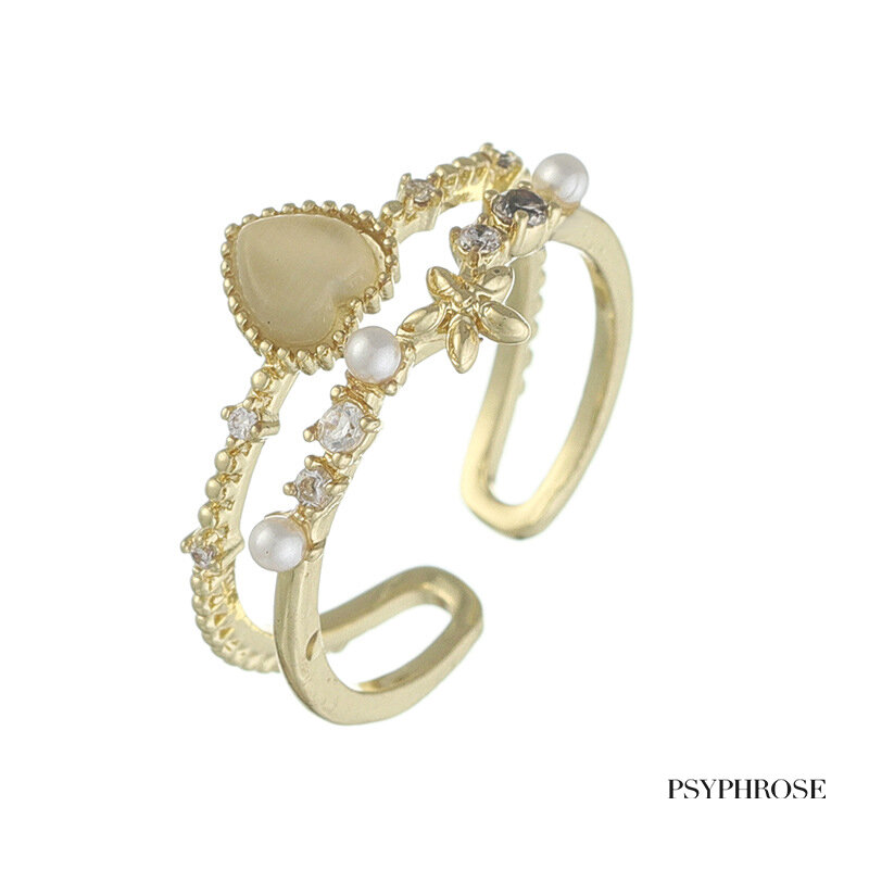 30 arten Vintage Simulierte Perle Crown Ringe Silber Farbe Hochzeit Ring Elegante Dame Engagement Ring Weiblichen Schmuck Bague