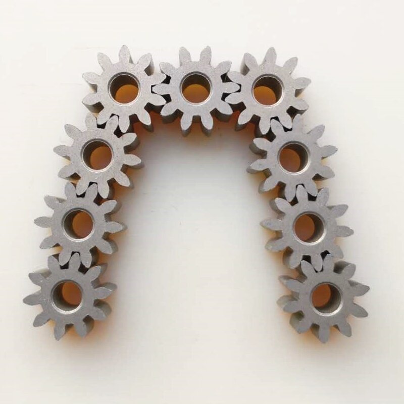 AZGIANT-engranaje de Metal 1,5 de 5 piezas, molde de 10 dientes, Agujero interior de 8mm, engranaje de metalurgia en polvo