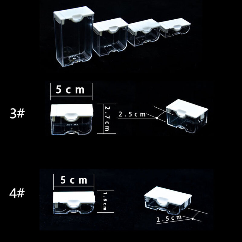 다이아몬드 페인팅 모자이크 도구 액세서리에 대 한 5d DIY 드릴 컨테이너 격자 무늬 보석 다이아몬드 자 수 투명 한 스토리지 박스