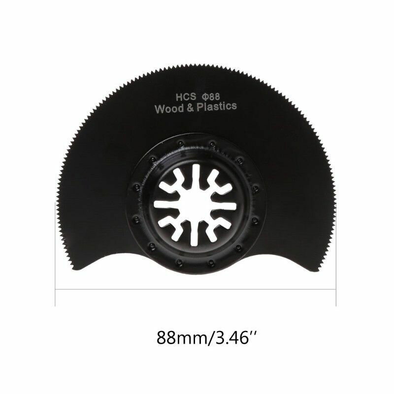 Cutter Wheel Cutting Disc Oscillating Tool Accessories Semi-Circular HCS 88mm