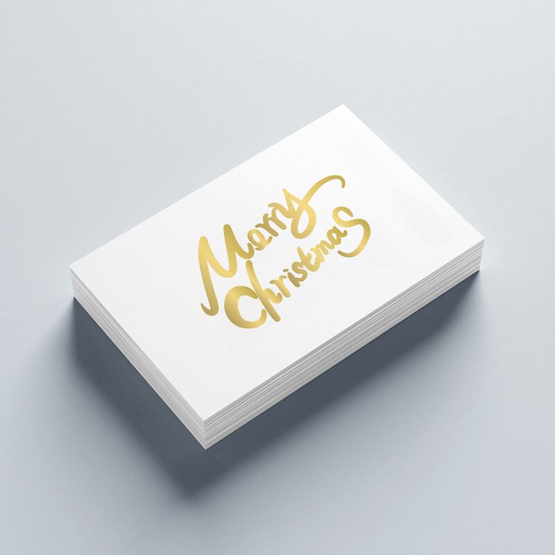 30 pz/pz Mini lamina d'oro timbratura design semplice cartolina di natale scrapbooking invito carta regalo di compleanno messaggio