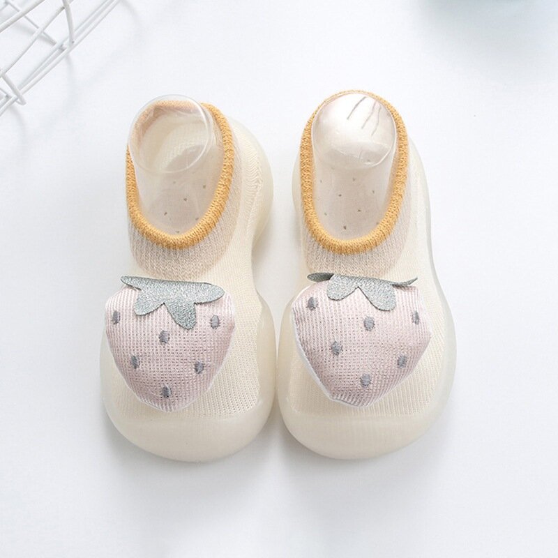 Baby Boy Girl Soft Sole Rubber Indoor Shoes Baby Shoes Cute Fruit  Anti-slip Booties Breathable Cartoon Children's shoes