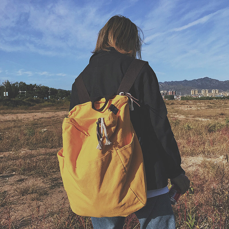 Mori – sacs d'école avec bandoulière pour femmes, version coréenne des étudiantes, sac en toile coréenne, nouvelle collection 2020