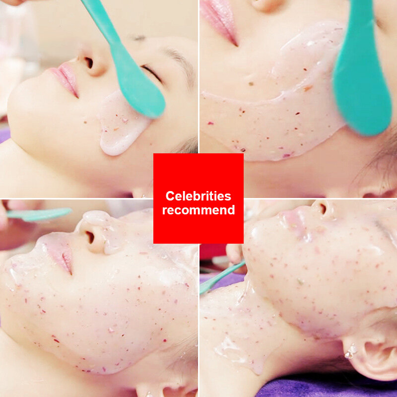 1Pc คอลลาเจน Rose Hyaluronic Acid Mask Soft Mask Powder Face Mask Anti Aging Anti Wrinkle Peel Off Rubber Facial หน้ากาก TSLM2
