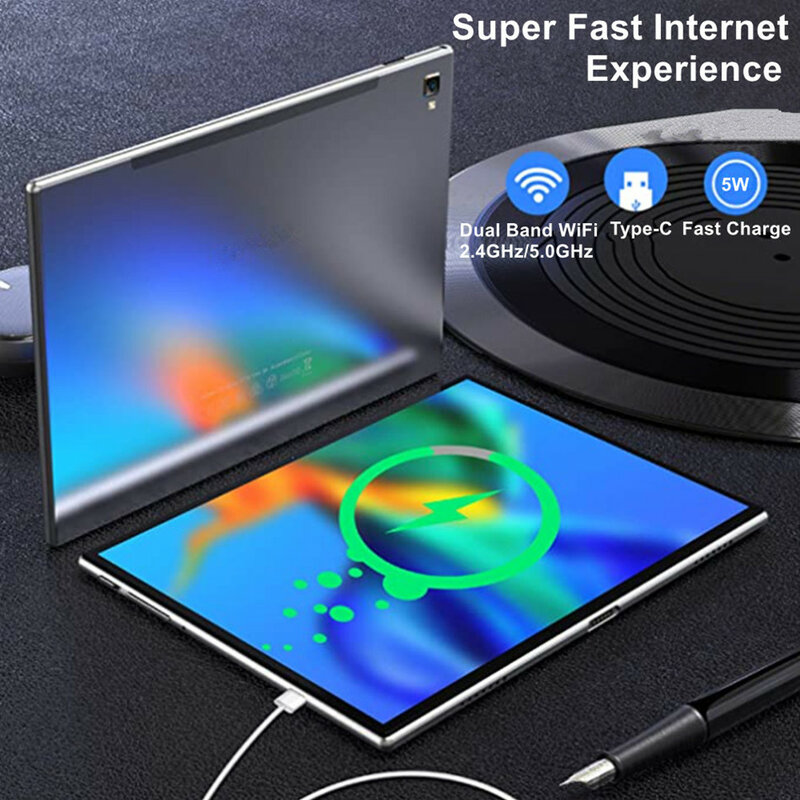 Tablet pc 1920x1200 de chamada de rede-10.1 polegadas, ligações de dois telefones, android 10.0 octa-core