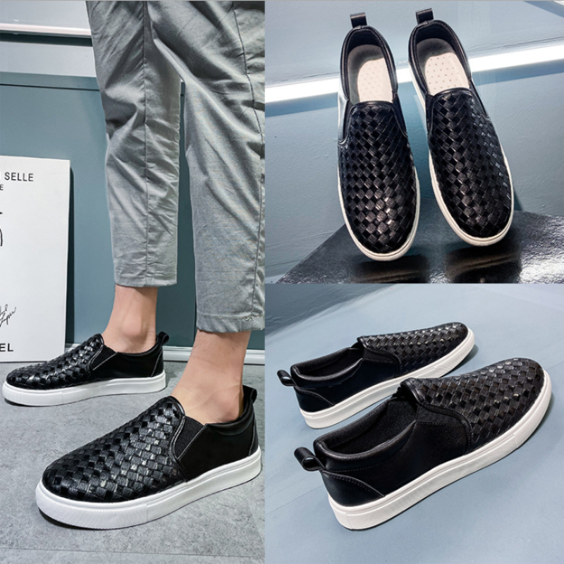 2021 New Spring and Summer Seasons Flat Bottom Casual Low-top Shoes Black Leather Shoes Pedal Lazy Shoes White Shoes  ZZ258