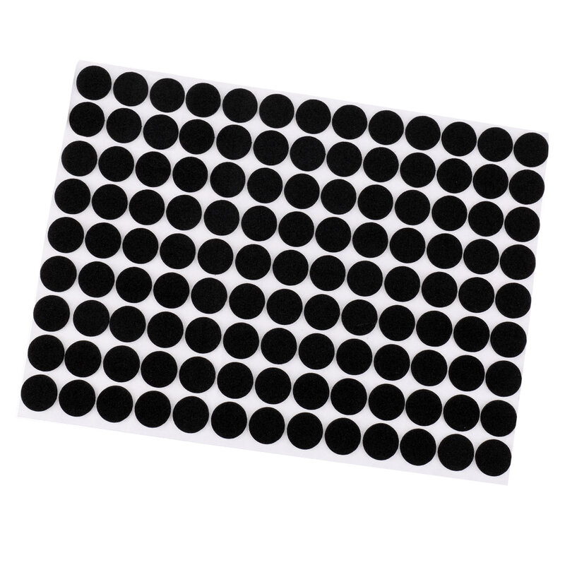 5 Sheets Black Rubber Furniture Protector Pads - Non-, Multifunction, Self