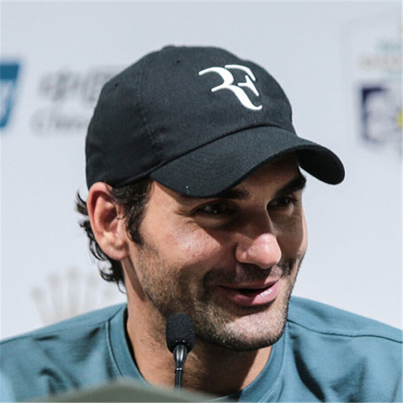Nowa gwiazda tenisa Roger Federer czapka 3D haft tata czapki baseballowe Unisex czapka typu Snapback tenis F kapelusze Dropshipping
