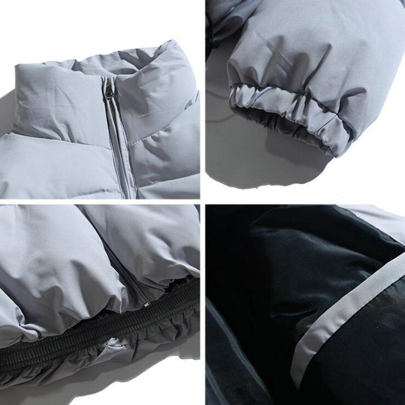 2021 Winter Coat Men's Warm Parkas Streetwear Cotton Coats Slim Male Jackets Windproof Padded Coat Mens Clothing