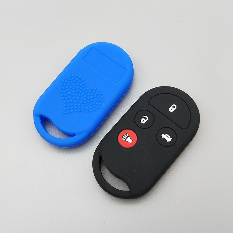 For HONDA Civic CRV Accord Jazz Remote protect skin Silicone Rubber car key cover case shell set