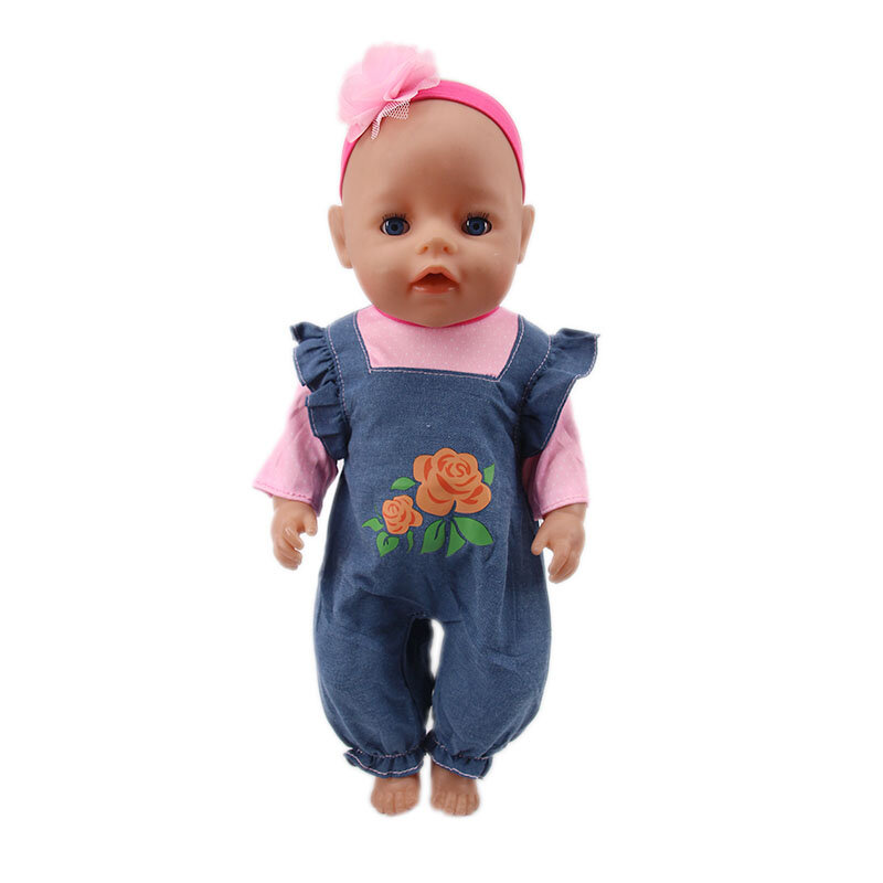 Puppe Pyjamas Kleidung Set Fit 18 Zoll American & 43CM Reborn Neue Geboren Baby Puppe Kleidung Zubehör Nenuco Ropa generation Mädchen Spielzeug