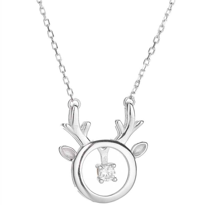 Sodrov 925 prata esterlina animal colar veados colar para mulher jóias de prata colares