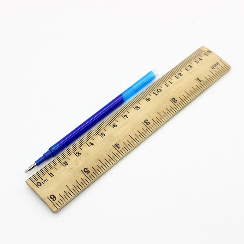 11 pçs/lote 0.5mm magia caneta apagável imprensa gel caneta lavável lidar com recarga haste azul/preto tinta escola escrita papelaria 8 cor