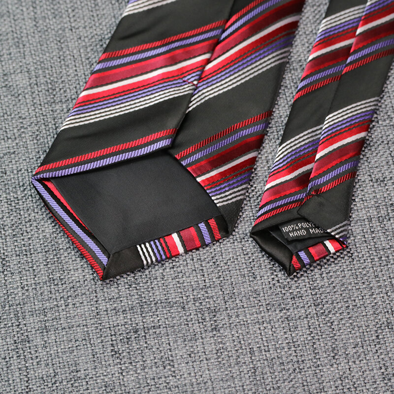 Cravate Paisley Gravata coratas pour hommes, 8CM, rayures Jacquard, robe formelle de mariage, cravate de cou pour hommes, vêtement de marié