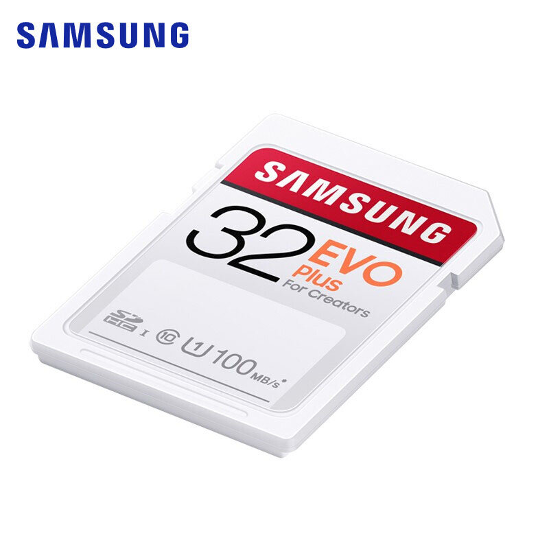 Scheda SD SAMSUNG 256G 128G U3 EVO Plus 64G 32GB U1 Class10 SDHC SDXC leggi fino a 100 Mb/s scheda di memoria cartao de memoria per fotocamera