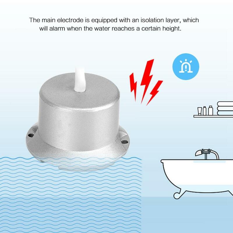 غرفة آلة معزولة السلكية تسرب المياه الفيضانات جهاز استشعار إنذار للكشف عن 12 فولت Hot