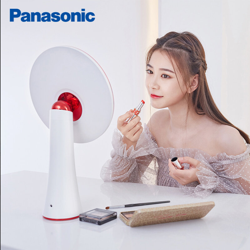 Panasonic-espelho de maquiagem com led, para penteadeira, beleza, ferramentas de beleza, para preenchimento de fotos, pequenos espelhos