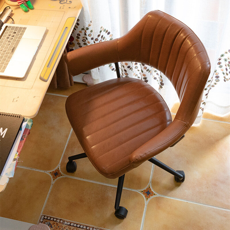 Chaise d'ordinateur pivotante moderne à dossier confortable pour bureau, bureau, chambre à coucher