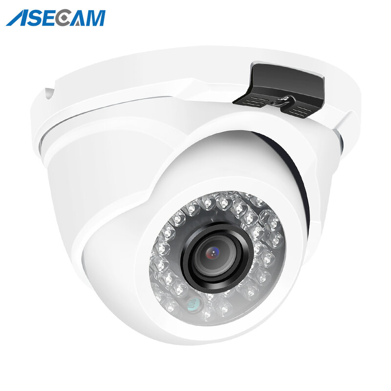 8MP 4K Sistem Kamera Keamanan H.265 POE NVR Kit CCTV Luar Ruangan Logam Putih Kubah Video Set Kamera Pengintai