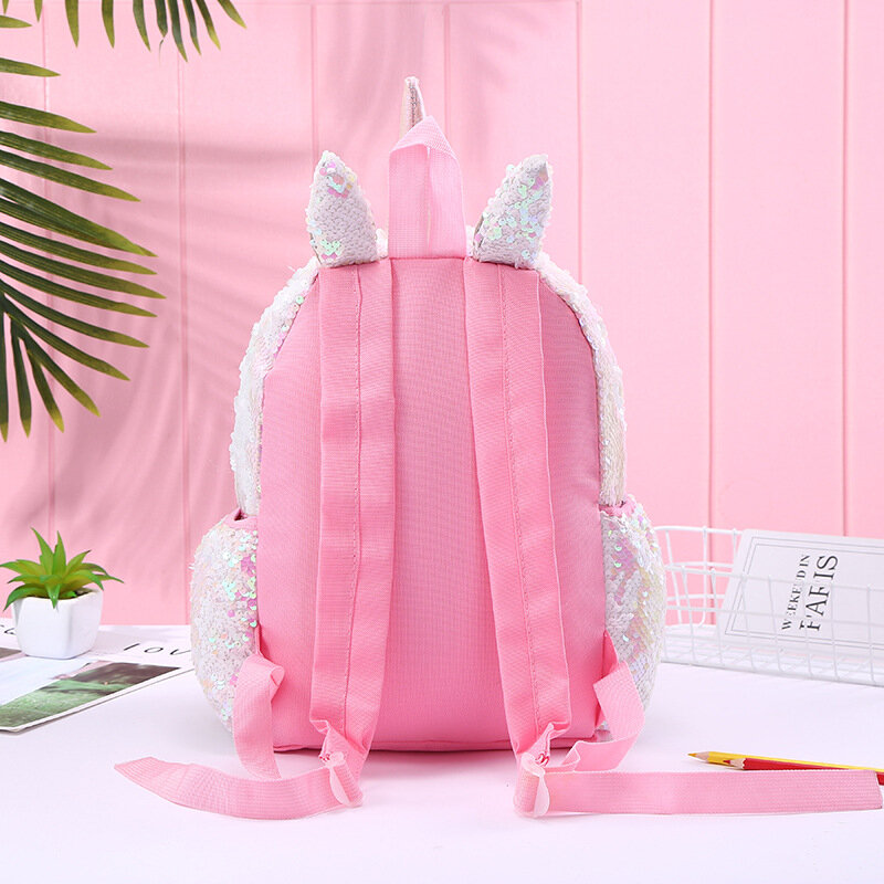 Nowy jednorożec o dużej pojemności cekiny torby szkolne dla dziewczynek Mochila Escolar plecak kreskówka tornister dziewczęcy plecak szkolny