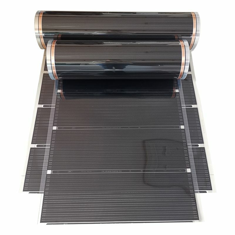 220V 50cm szerokość zdrowe ogrzewanie podłogowe ogrzewanie podłogowe na podczerwień nagrzewnica węglowa elektryczna folia grzewcza z włókna węglowego