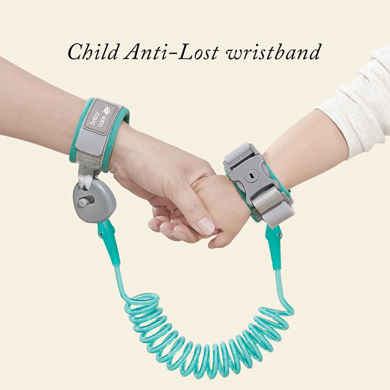 360หมุนเด็กความปลอดภัยสายรัดหนา Breathable Anti-Lost Link กลางแจ้งเดินเด็กสายรัดข้อมือ