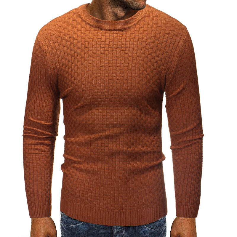 Maglioni da uomo Pullover 2019 primavera nuovo o-collo maglione solido maglioni autunno maglieria maschile uomo grande Plus Size tipo semplice