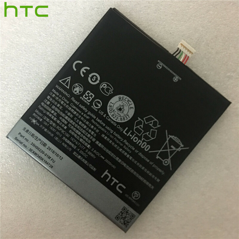 HTC Original BOP9C100สำหรับ HTC Desire 816 800 D816W D816 816W A5 816T 816V 816e โทรศัพท์มือถือ bateria + เครื่องมือ + สติกเกอร์