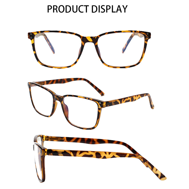 Henotin – lunettes pour presbytes HD, lot de 4, monture plastique rétro classique, charnière à ressort, dioptrie + 1.0 + 2.0 + 3.0 + 4.0 + 5.0 + 6.0