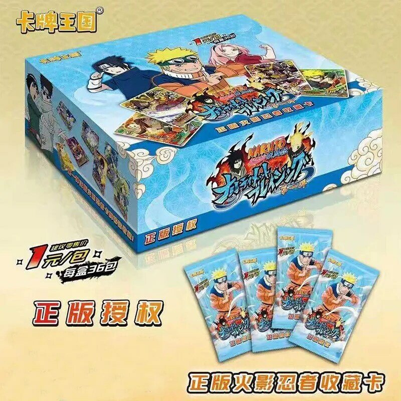Narutoes Movie Game Card Anime giapponese Cartoon Hokage Collection SR Card Uchiha Sasuke Ninja Wars R personaggio carta giocattoli per bambini