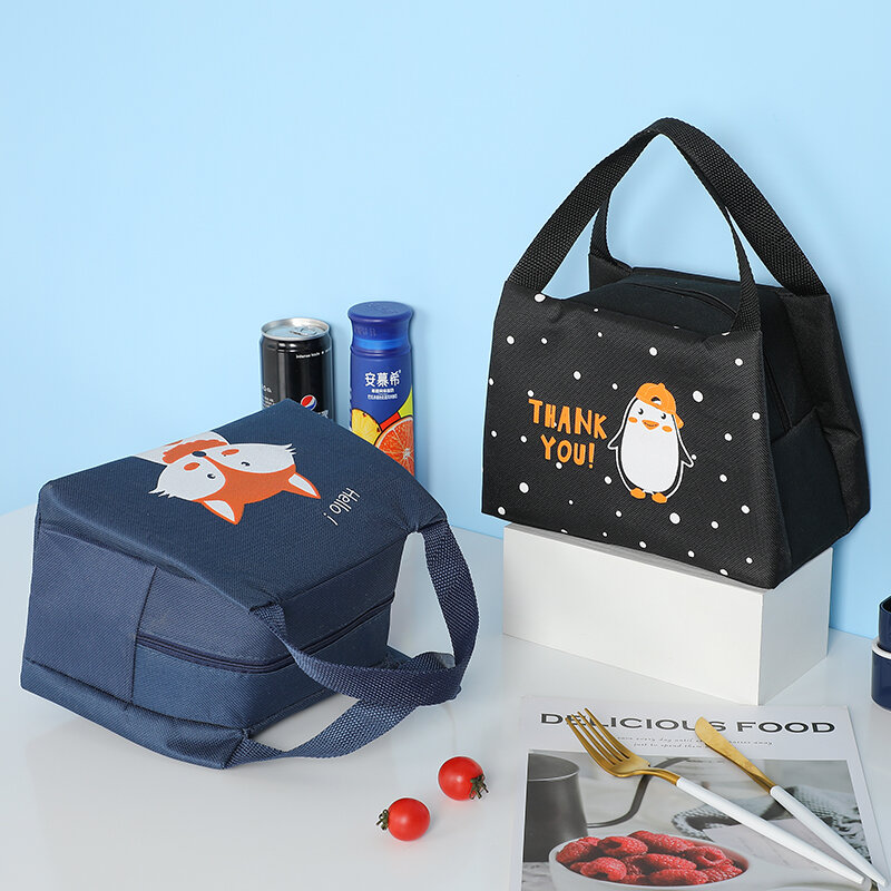 Brivilas – sac à déjeuner pour enfants, sac isolant portable et étanche, sac cool de pique-nique, poignée d'école pour petit déjeuner, sac de nourriture réutilisable, nouvelle collection 2020