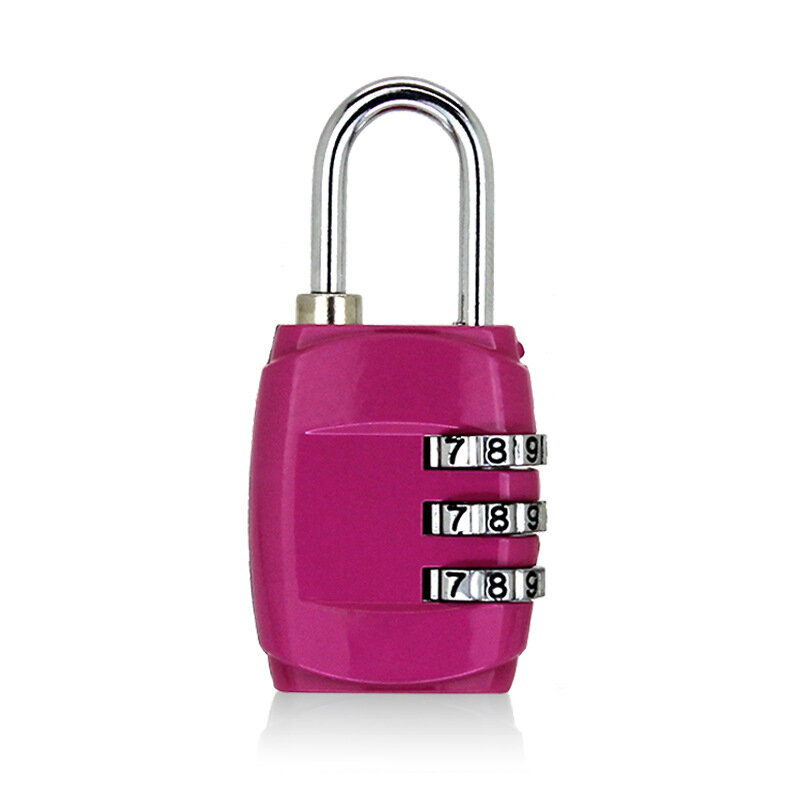 Mini Dial Digit Number Code Lock 3 Dial Travel Padlock Password Lock For Luggage Suitcase Baggage Toolbox Gym Locker Metal Code