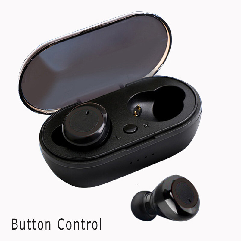 Selfly-Bluetooth 5.0ヘッドセット,ワイヤレスヘッドセット,ステレオ,充電ボックス付きゲーミングヘッドセット