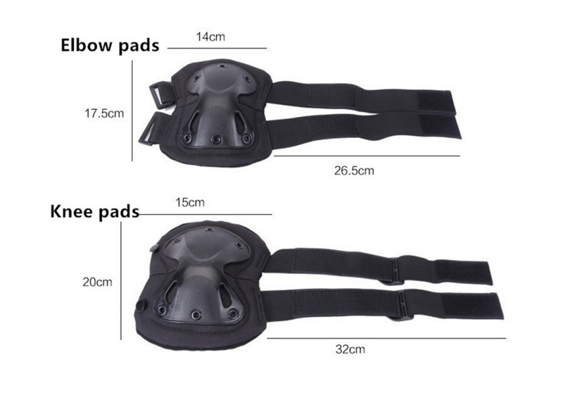 Ginocchiere tattiche ginocchiere a gomito protezione per ginocchio militare Army Airsoft Sport all'aria aperta lavoro caccia pattinaggio equipaggiamento di sicurezza ginocchiera