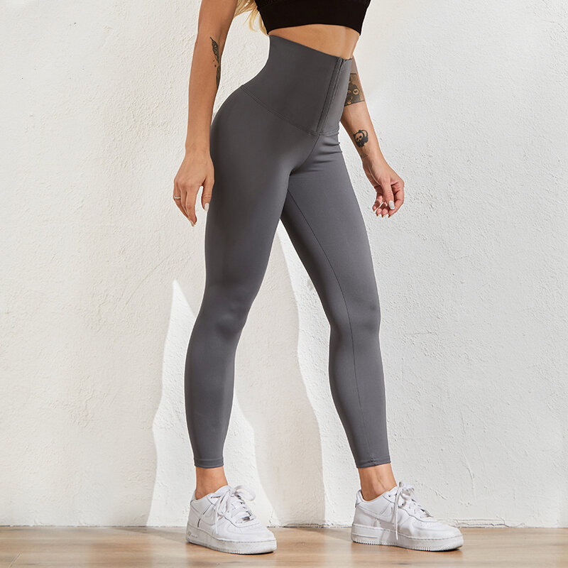 Leggings de cintura alta feminino leggings de fitness preto