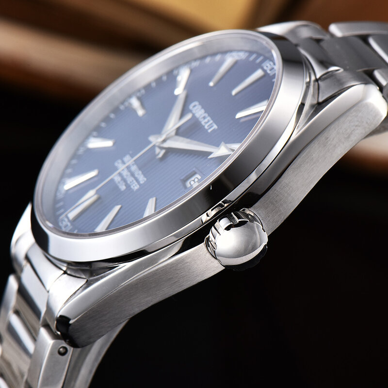 Corg17 relógio esportivo masculino, relógio de pulso mecânico automático 41mm, para negócios
