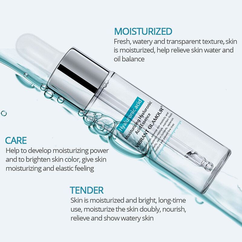 Hyaluronic Acid Serum Moisturizing Essence Face Cream Shrink Pore Skin Care Repair Whitening Anti-Aging