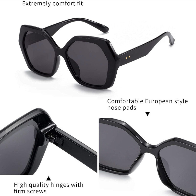 2021ใหม่ผีเสื้อแว่นตากันแดดแฟชั่นผู้หญิง Big Shades แว่นตาสำหรับสุภาพสตรี Uv400 Polarized Sun แว่นตา