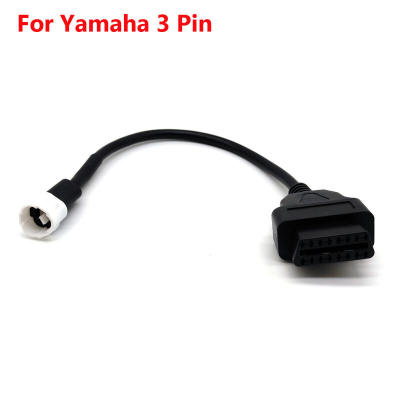 Kabel Sepeda Motor OBD untuk Yamaha 3 Pin/4 Pin Kabel Steker Kabel Diagnostik 3Pin/4Pin Ke OBD2 16 Pin Adaptor