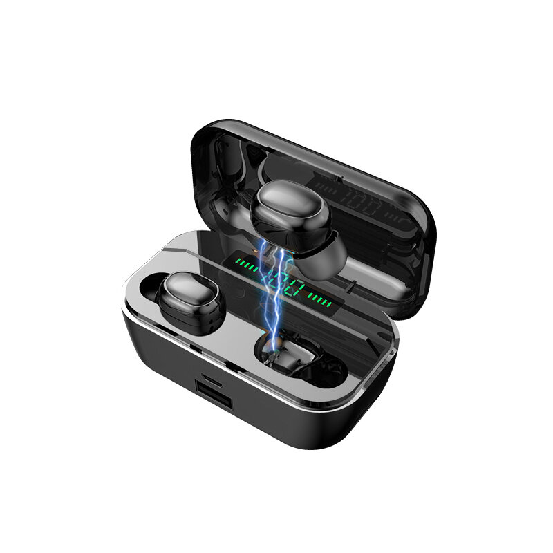 G6s słuchawki bezprzewodowe z Bluetooth wciągający dźwięk przestrzenny redukcja szumów muzyczny zestaw słuchawkowy wodoodporne sportowe słuchawki douszne z wyświetlaczem