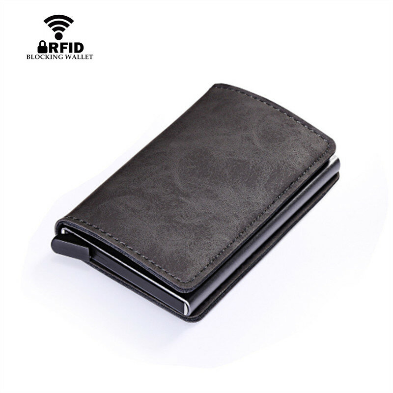 ZOVYVOL 2023 New Vintage Card Wallet Purse ID Credit Card Holder With RFID Automatic Money Clips Business Wallet Purse Card Case