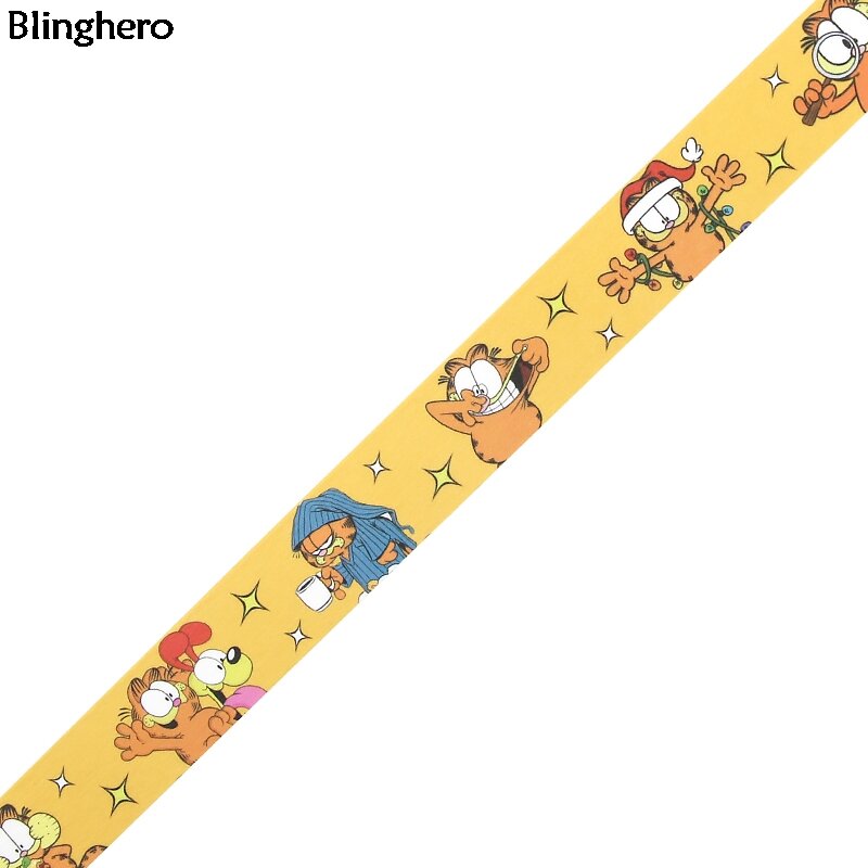 Blinghero 15 Mm X 5 M Grappige Cartoon Afplakband Leuke Kat Plakband Cool Washi Tape Dagboek Tape Sticker gift Voor Vrienden BH0399