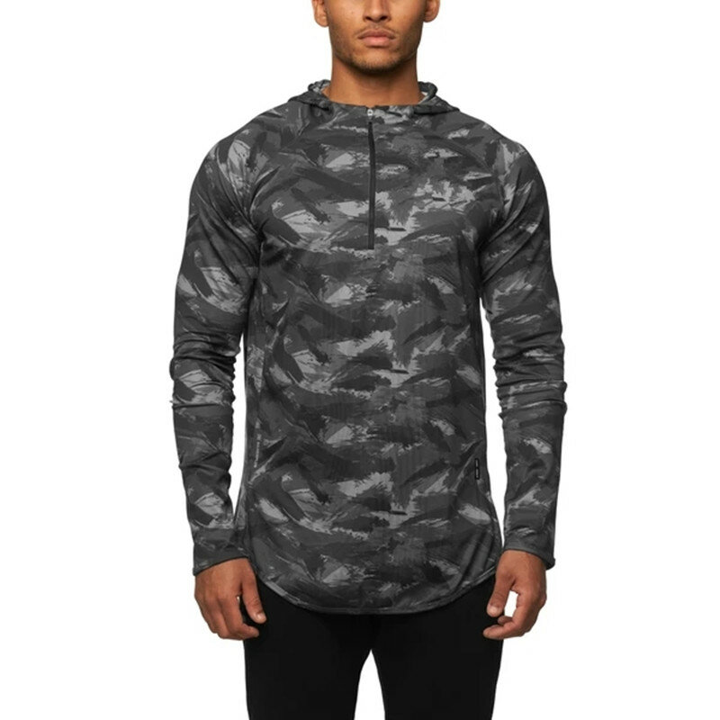 Sweat-shirt à capuche à manches longues pour homme, vêtement de sport de plein air, décontracté, en coton, Patchwork, printemps et automne, 2021