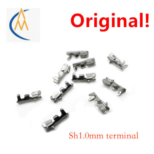 Terminal Sh1.0 de 100 piezas/sh1.0, terminal de cobre fosforoso 1,0, Conector de conector de lengüeta de cobre de resorte de enchufe pequeño
