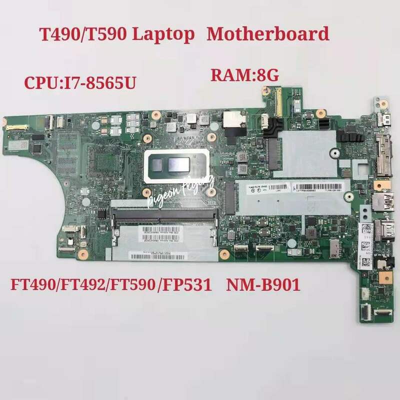 Placa-mãe para lenovo thinkpad tgaming t590/ft591 produto 100%, teste ok, computador portátil com 4 e 8 gb-ram, fttúnica/ft590/ft591
