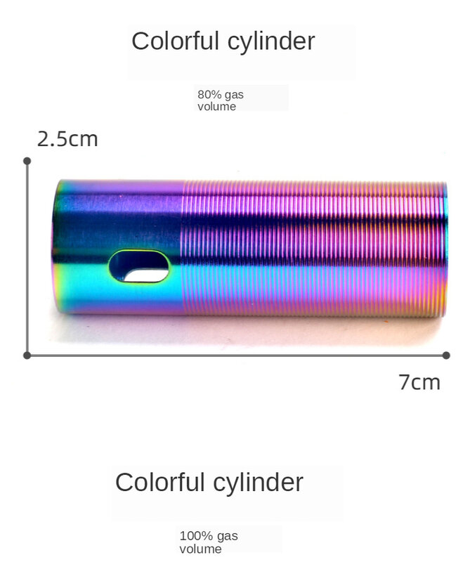 Cilindro Bluing Ported in acciaio inossidabile di grado da competizione tipo 1/A parete interna liscia V2/3 Airsoft AEG cambio Paintball accessorio