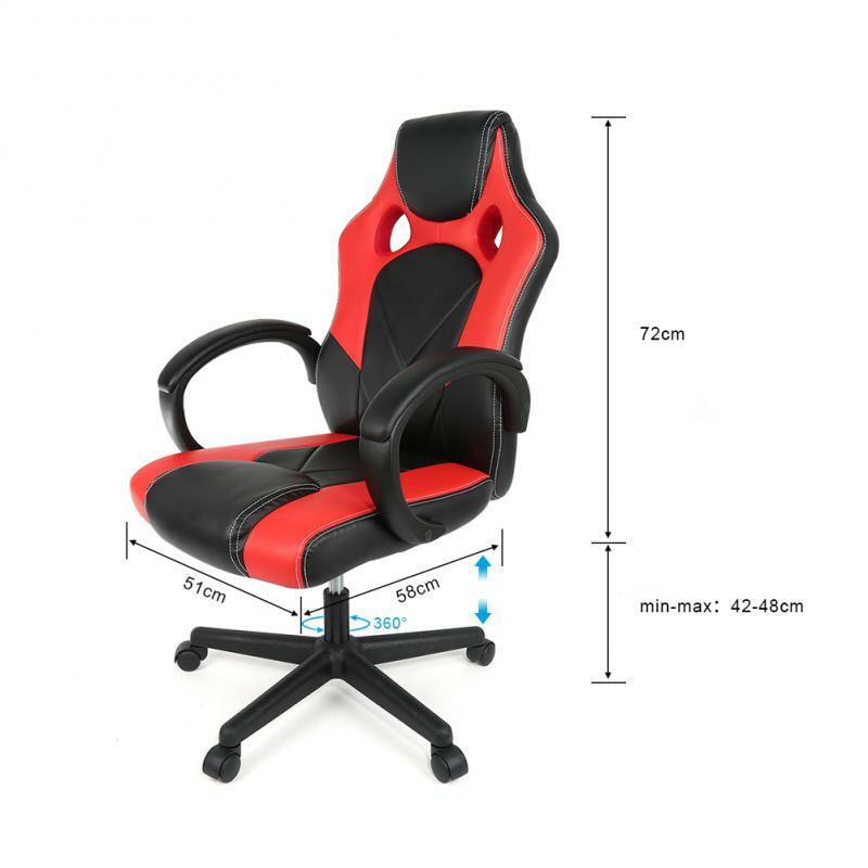 Internet Cafe LOL Professional Gaming Chair Computer Chair PU Leather Office Chair 360 Rotation WCG Racing Chair Home Supplies